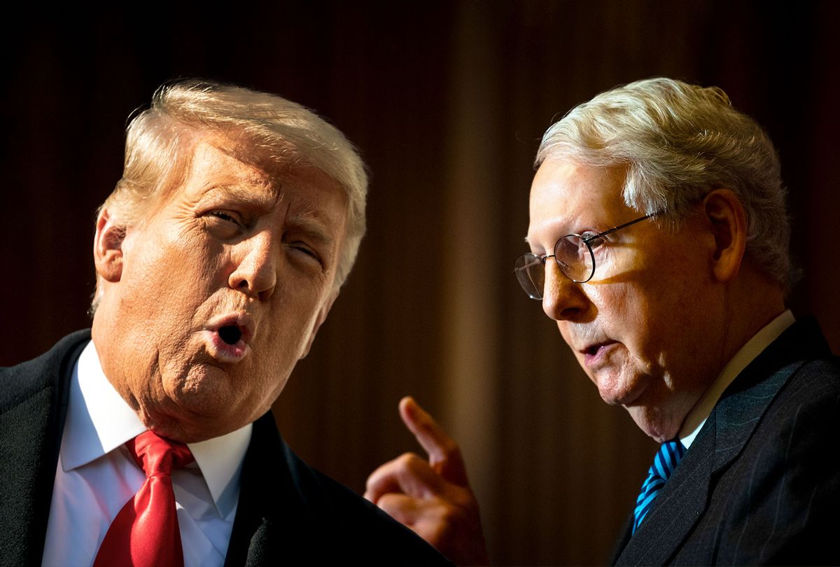 Donald Trump and Mitch McConnell (Photo illustration by Salon/Getty Images)