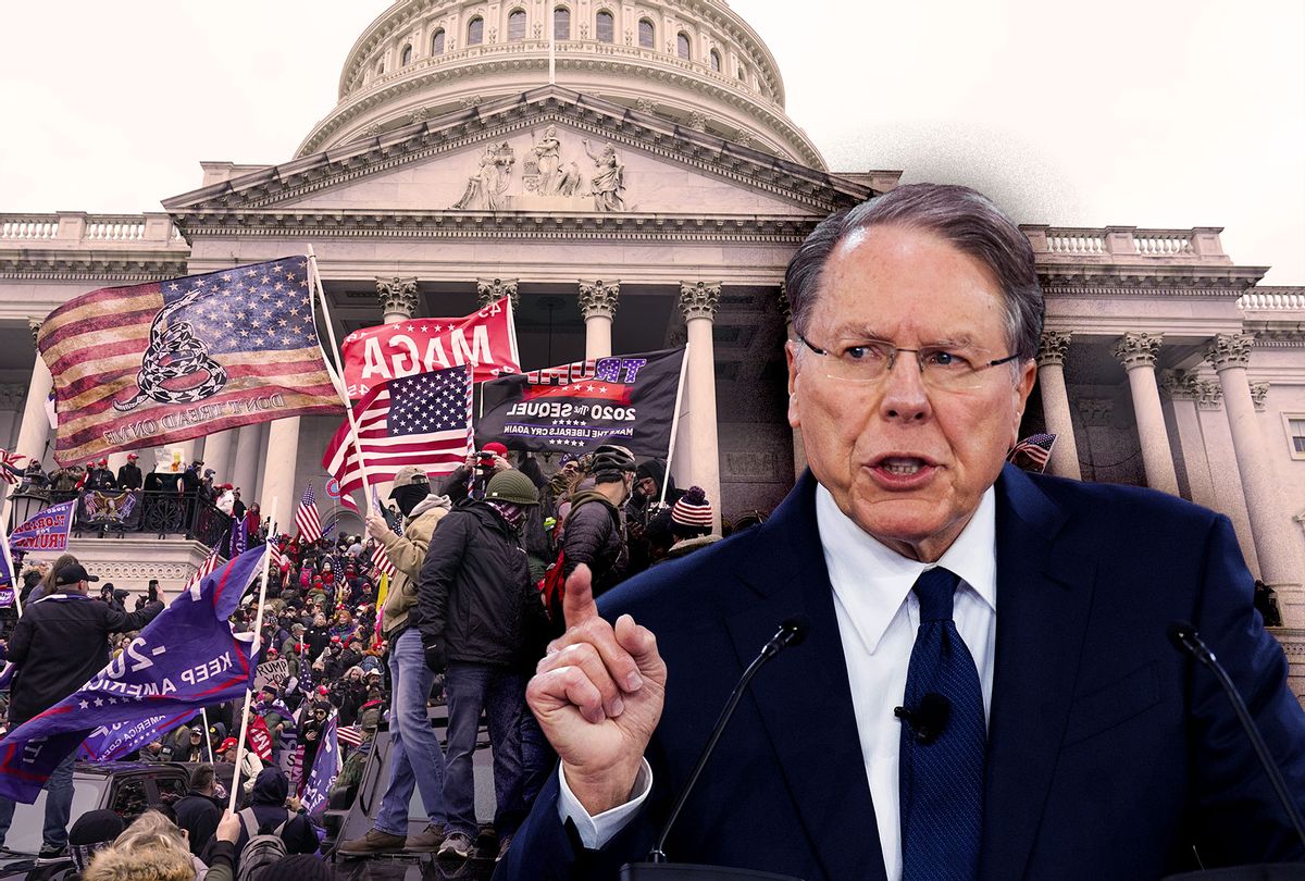 Wayne LaPierre | Capitol Riot on January 6th, 2021 (Photo illustration by Salon/Getty Images)