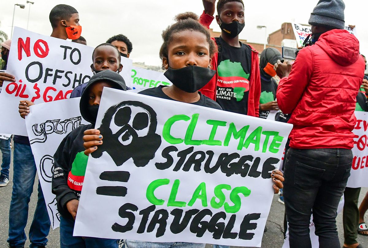 General view during the Global Climate Strike March on October 02, 2020 in Durban, South Africa. According to media reports, the group demanded that individuals and governments must take stronger action against the effects of climate change and the emittance of the greenhouse gas. (Darren Stewart/Gallo Images via Getty Images)