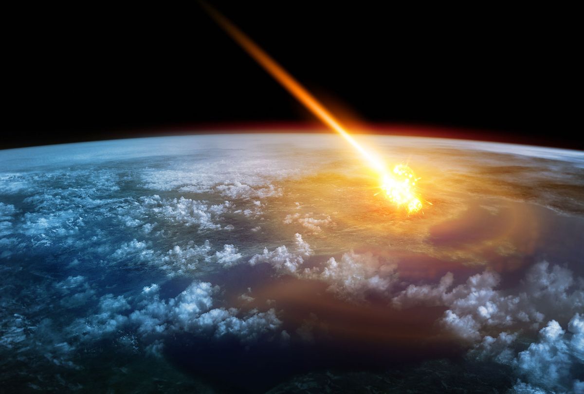 A Meteor glowing as it enters the Earth's atmosphere (Getty Images)