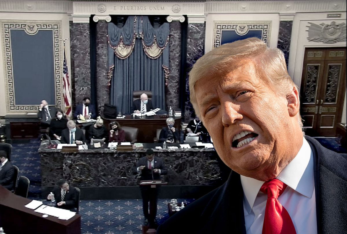 Donald Trump | Impeachment Trial in the Senate Chamber (Photo illustration by Salon/Getty Images)
