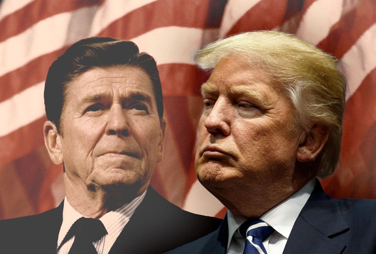 Reagan’s great America shining on a hill twisted into Trump’s dark ...