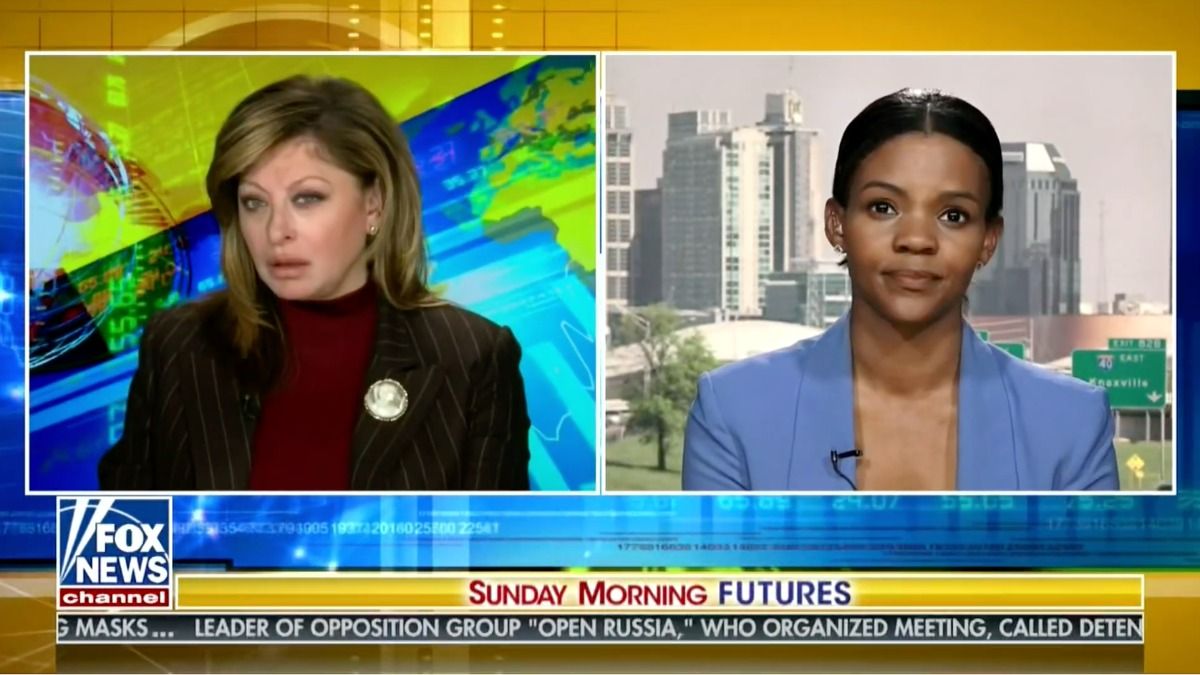 Candace Owens appears on FOX News with Maria Bartiromo. (FOX News)