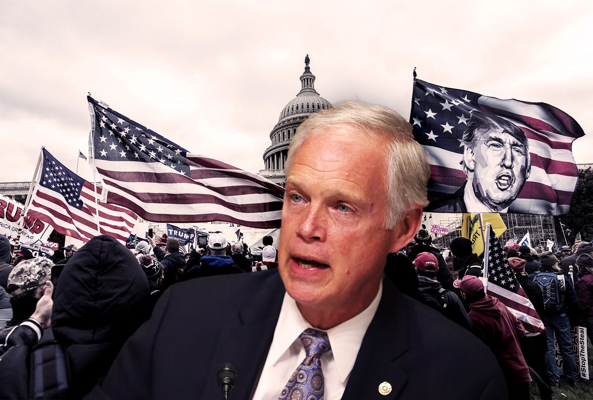 Ron Johnson | Capitol Riots (Photo illustration by Salon/Getty Images)