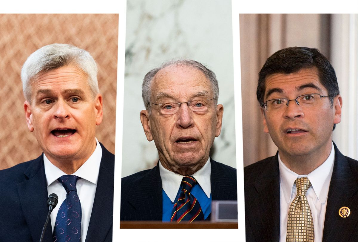 Xavier Beccera, Chuck Grassley and Bill Cassidy (Photo illustration by Salon/Getty Images)
