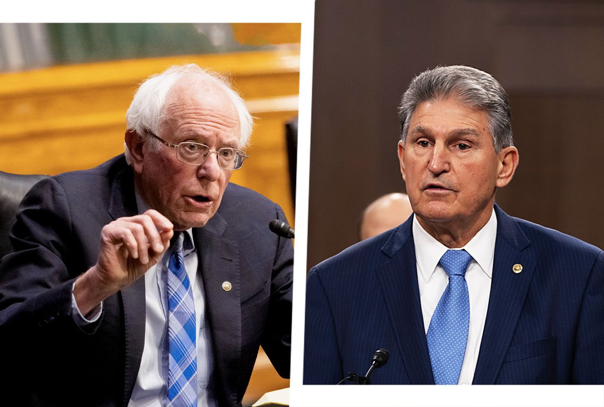 Bernie Sanders and Joe Manchin (Photo illustration by Salon/Getty Images)