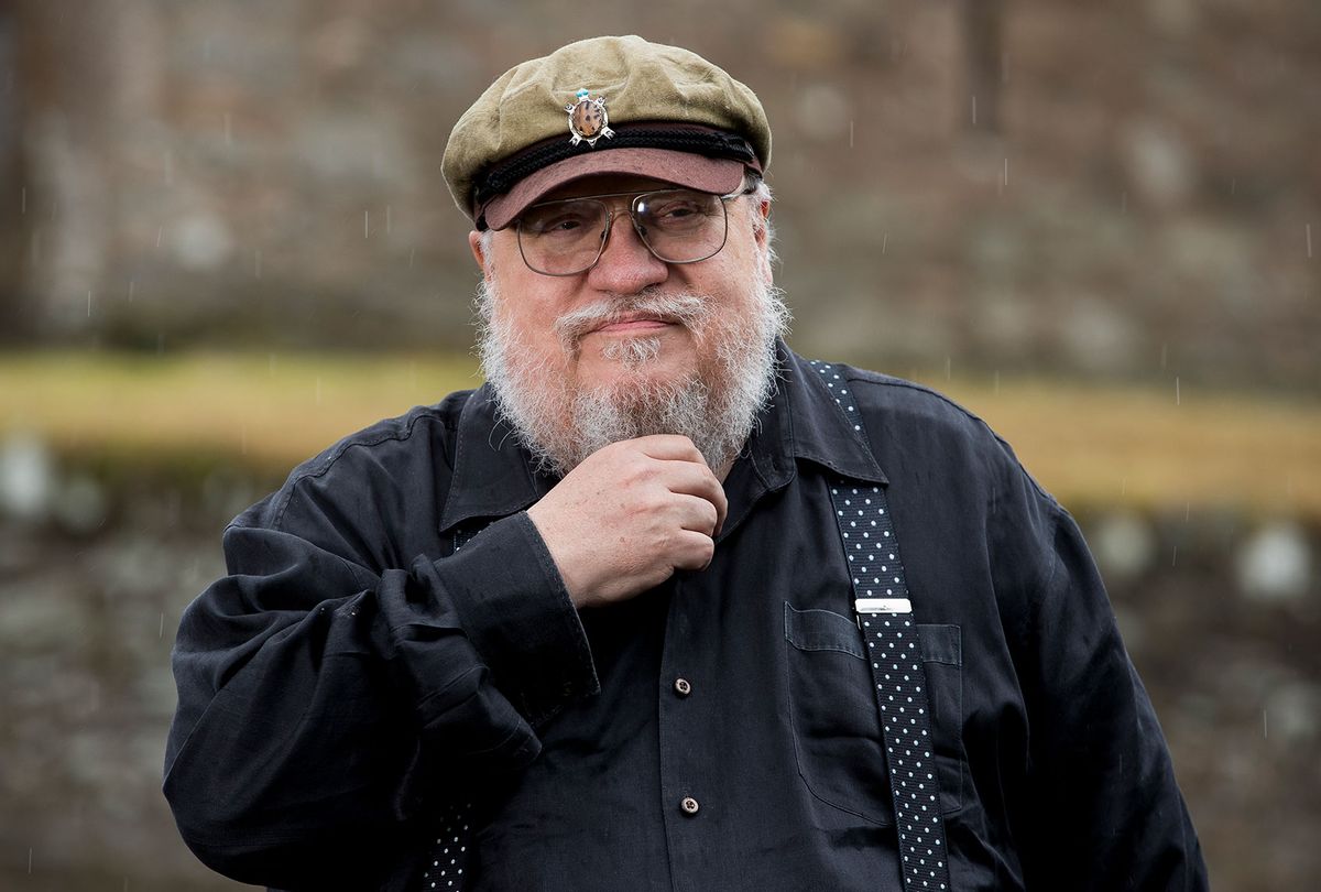 "Game of Thrones" author George R.R. Martin at Castle Ward, which stands in for the fictional Winterfell Castle (Liam McBurney/PA Images via Getty Image)