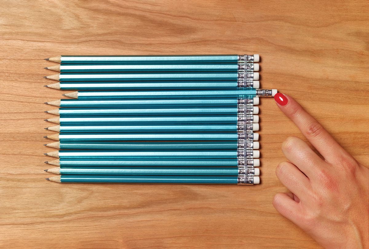 Preparing pencils (Peter Dazeley/Getty Images)