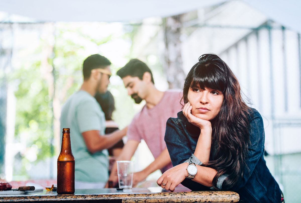 Bored sad girl at the party (Getty Images)