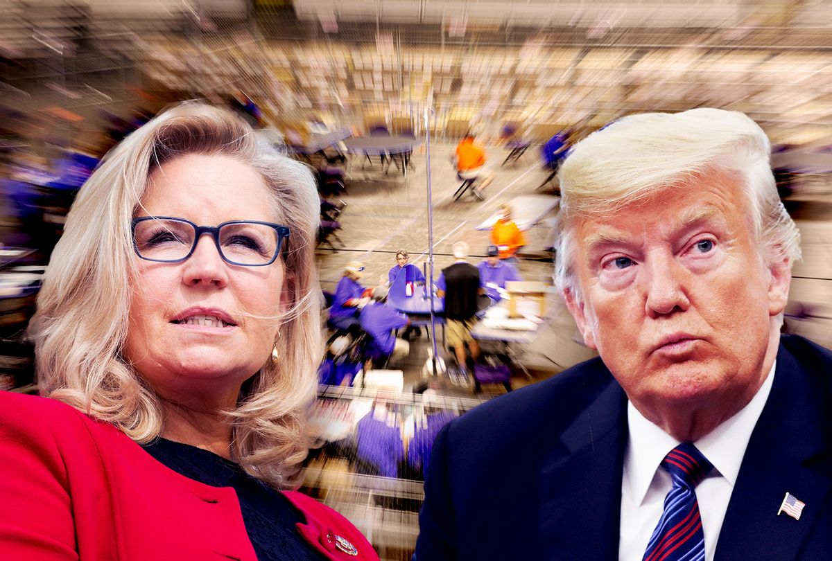 Liz Cheney and Donald Trump | The Maricopa County audit (Photo illustration by Salon/Getty Images)
