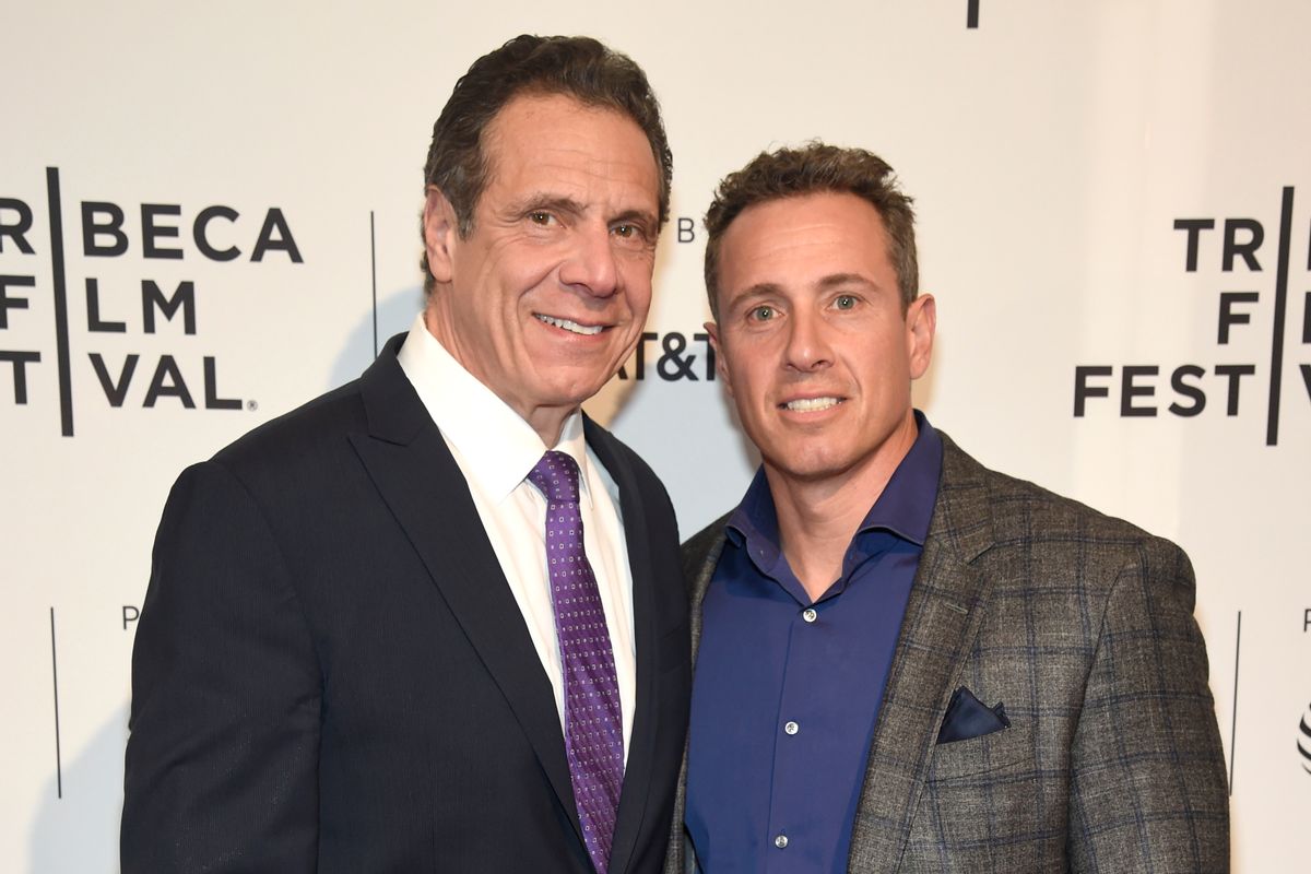 New York Gov. Andrew Cuomo, left, and his brother, the CNN anchor Chris Cuomo (Getty Images)