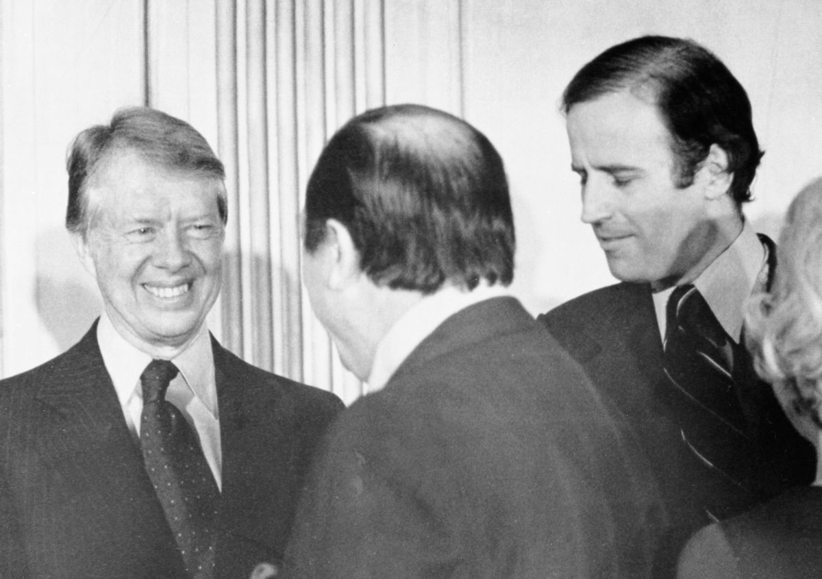 President Jimmy Carter and Sen. Joe Biden in the 1970s. (Bettmann Archive/Getty Images)