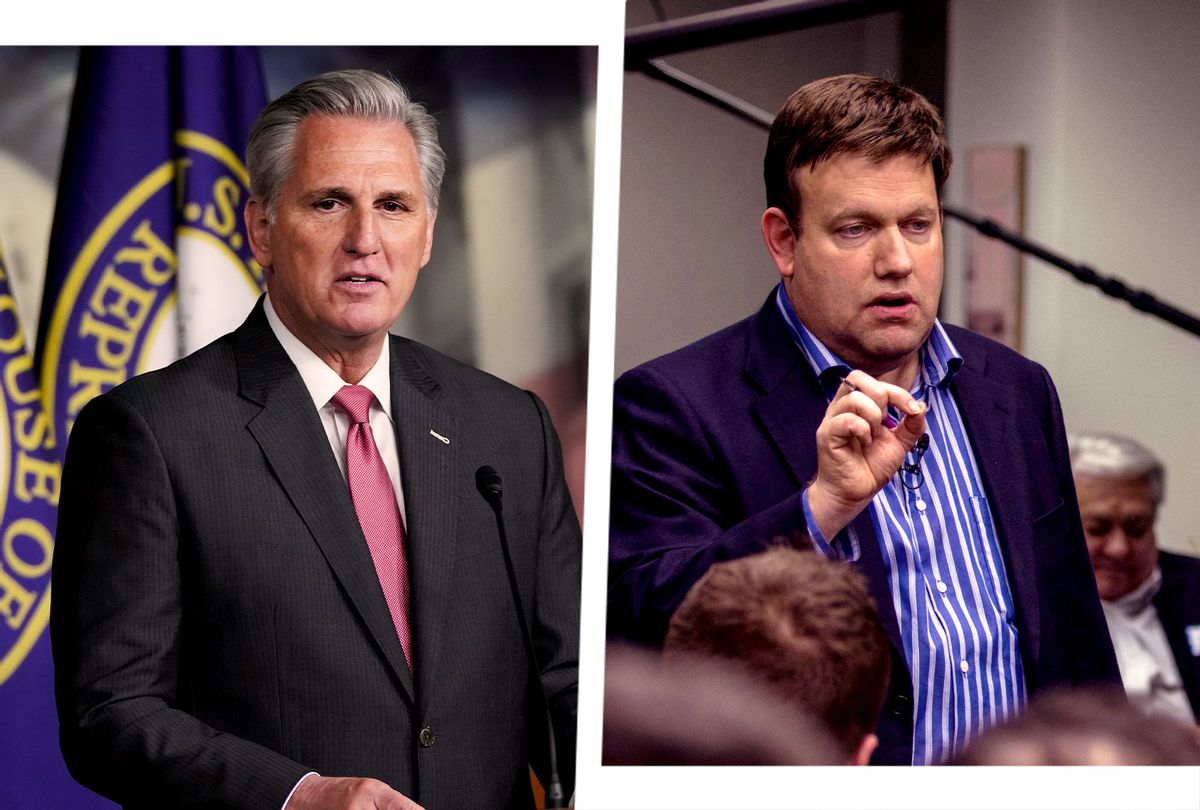 Kevin McCarthy and Frank Luntz (Photo illustration by Salon/Getty Images)