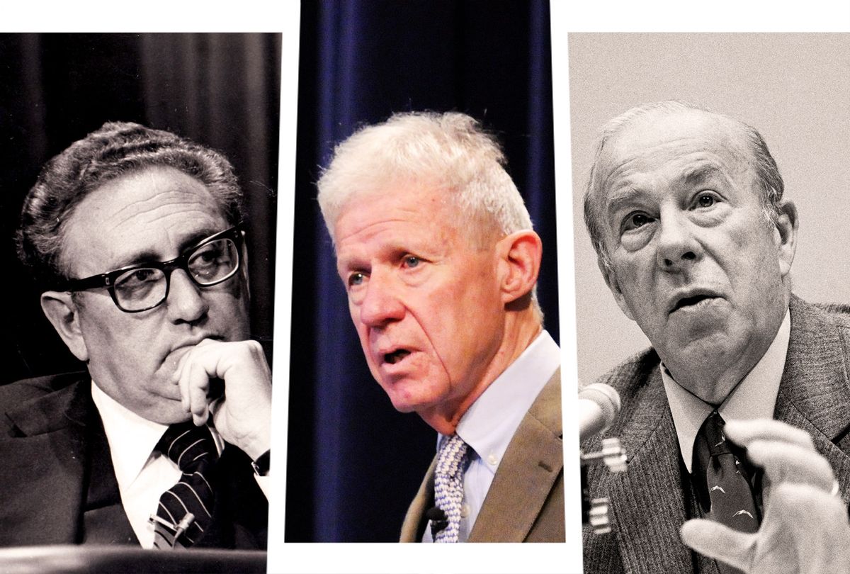 Henry Kissinger, Charles Hill and George Shultz (Photo illustration by Salon/Getty Images/U.S. Navy/Eric Dietrich)