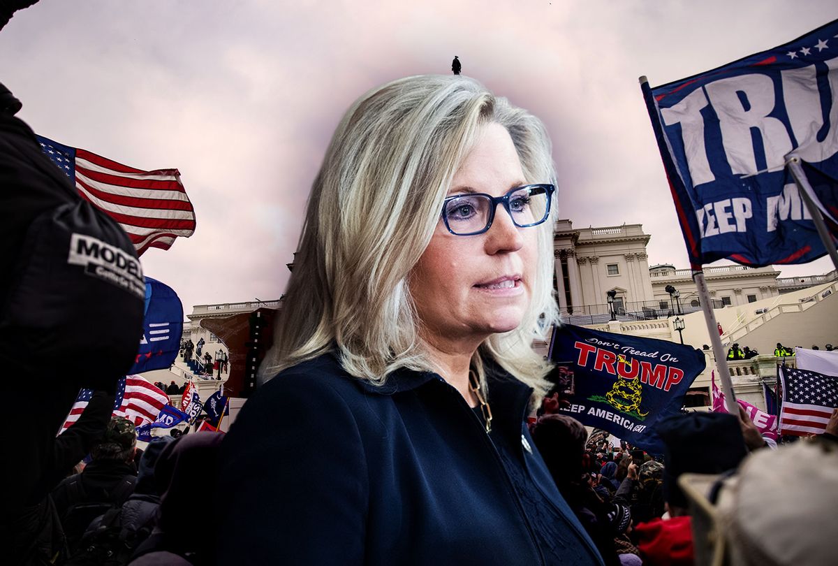 Liz Cheney | January 6th riot at the US Capitol (Photo illustration by Salon/Getty Images)