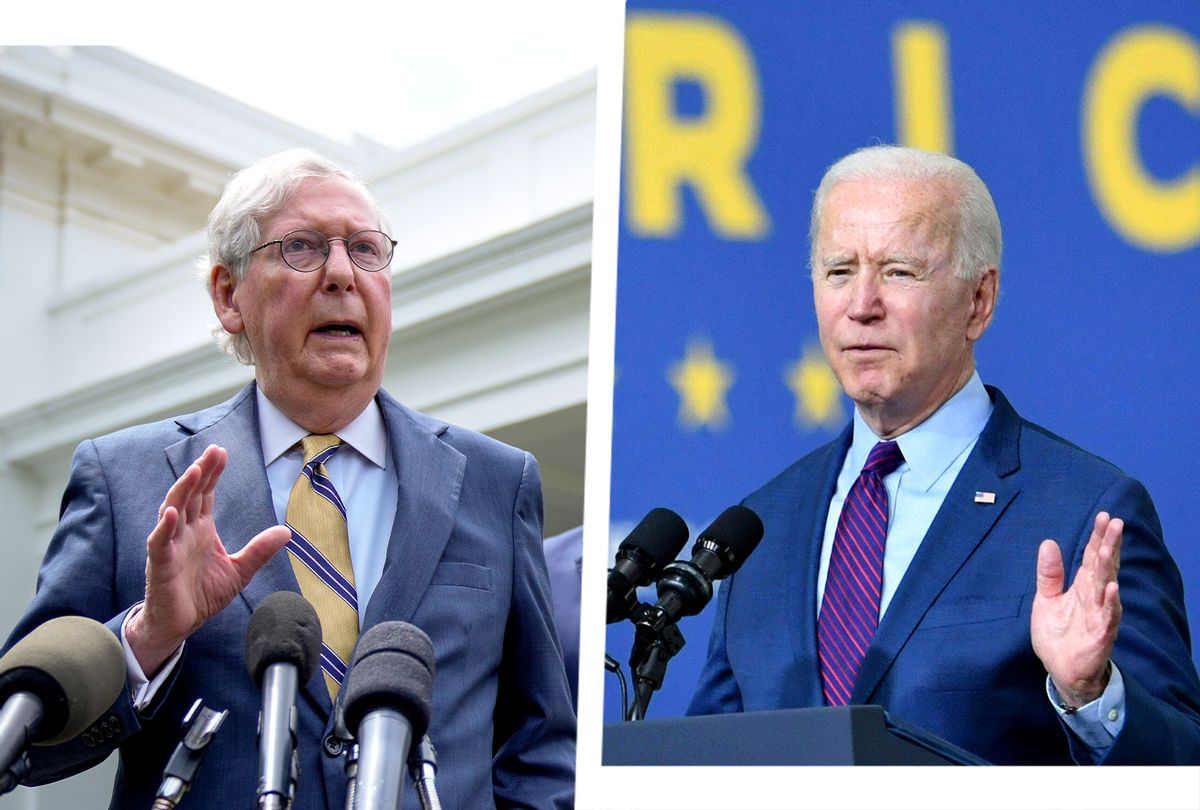 Mitch McConnell and Joe Biden (Photo illustration by Salon/Getty images)
