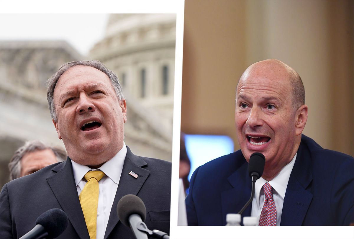 Mike Pompeo and Gordon Sondland (Photo illustration by Salon/Getty Images)