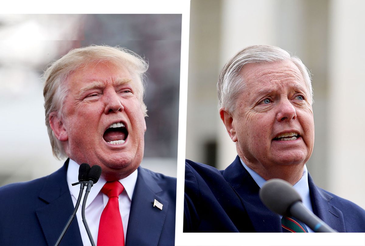 Donald Trump and Lindsey Graham (Photo illustration by Salon/Getty Images)