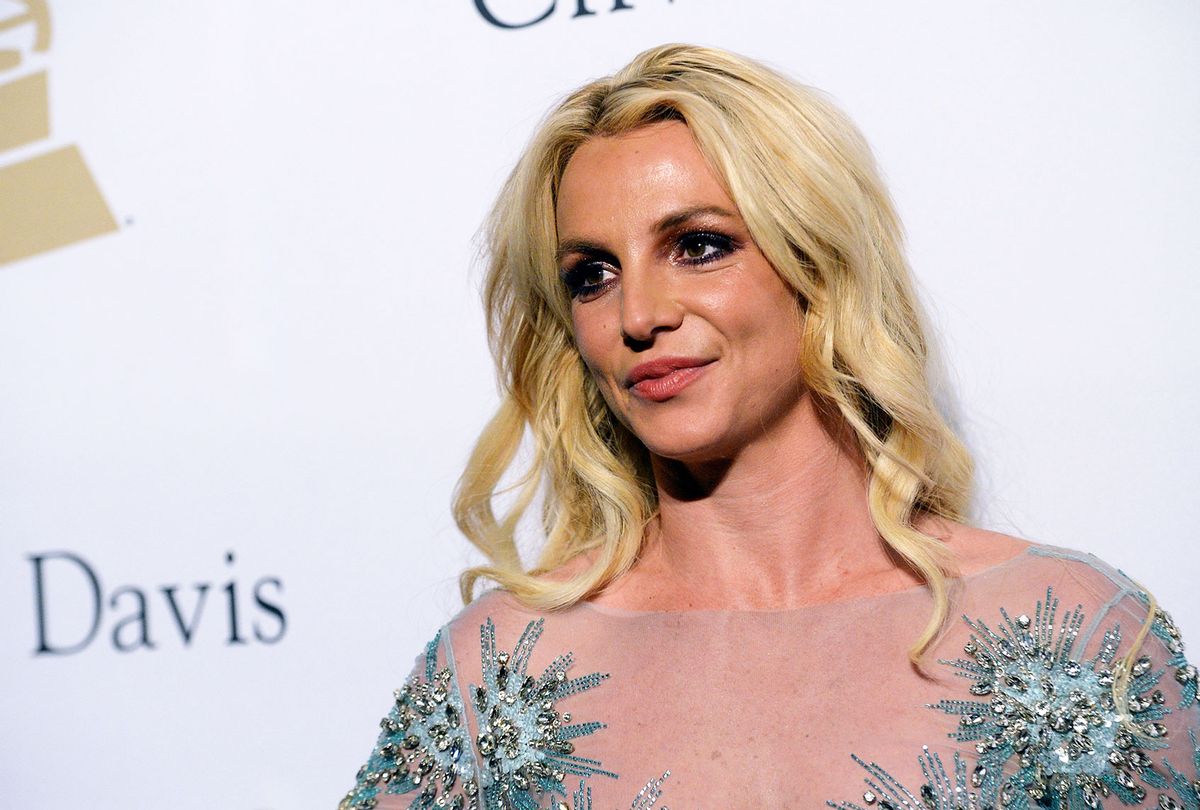 Singer Britney Spears walks the red carpet at the 2017 Pre-GRAMMY Gala And Salute to Industry Icons Honoring Debra Lee at The Beverly Hilton Hotel on February 11, 2017 in Beverly Hills, California. (Scott Dudelson/Getty Images)