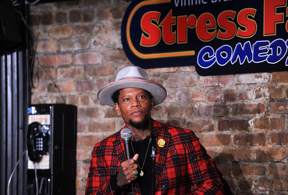 D.L. Hughley performs at The Stress Factory Comedy Club on February 6, 2020 in New Brunswick, New Jersey. (Bobby Bank/Getty Images)