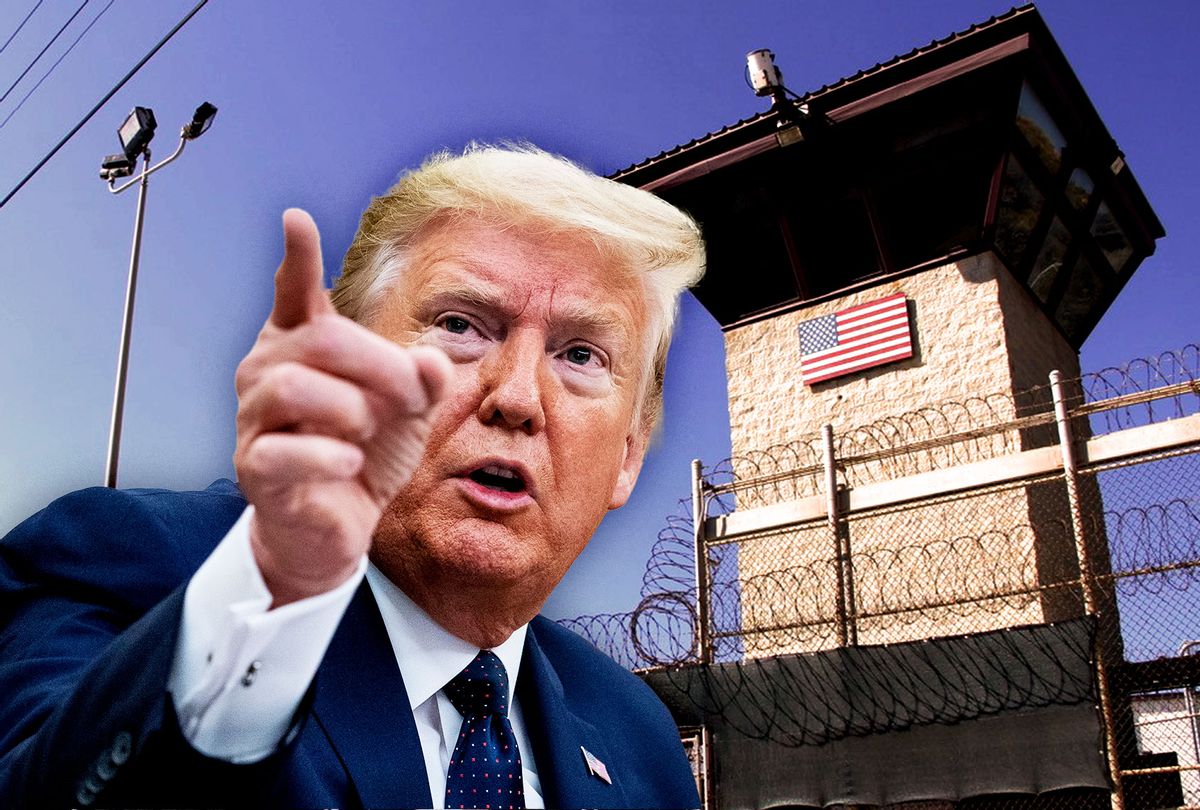 Donald Trump | Guard tower outside the fencing of Camp 5 at the US Military's Prison in Guantanamo Bay, Cuba (Photo illustration by Salon/Getty Images)