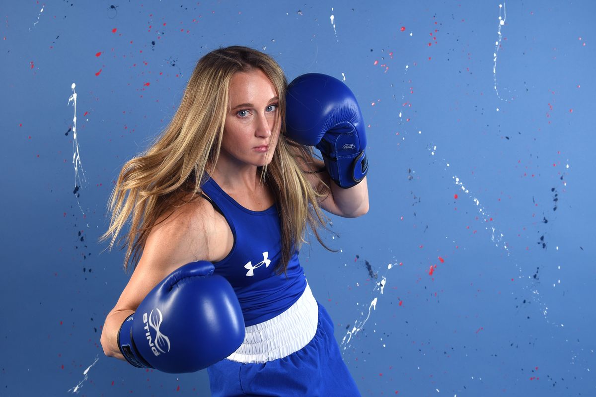Boxer Ginny Fuchs poses for a portrait during the Team USA Tokyo 2020 Olympic shoot (Photo by Harry How/Getty Images) (Getty Images)