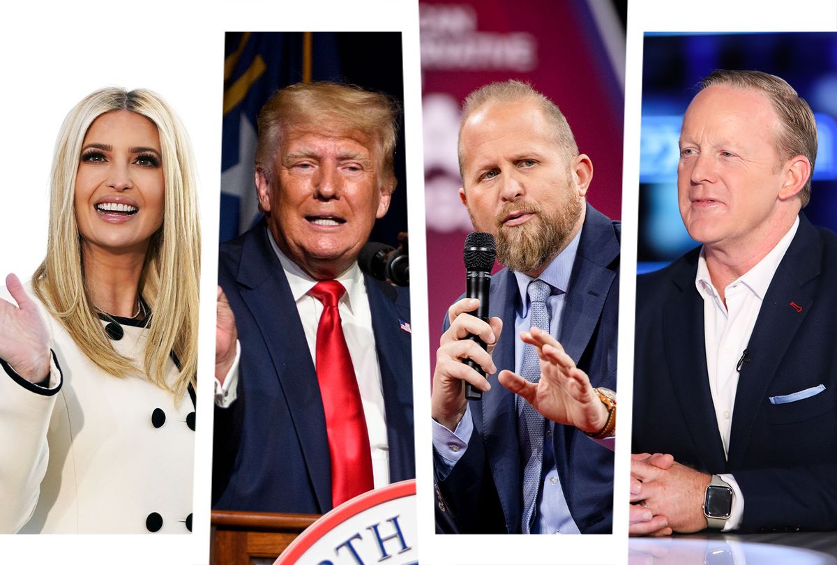 Ivanka Trump, Donald Trump, Brad Parscale and Sean Spicer (Photo illustration by Salon/Getty Images)