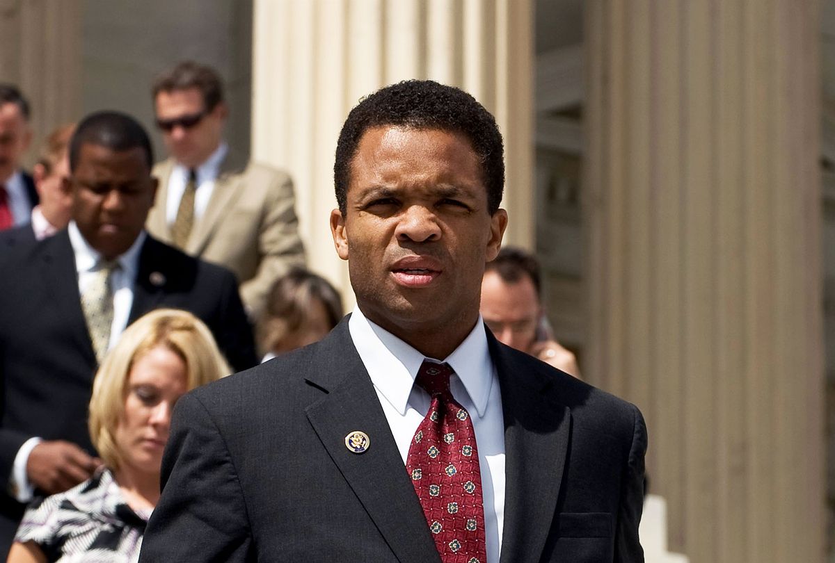 Rep. Jesse Jackson, Jr., D-Ill., walks down the House Steps with other members of Congress following a vote on Thursday, Sept. 10, 2009. (Bill Clark/Roll Call/Getty Images)