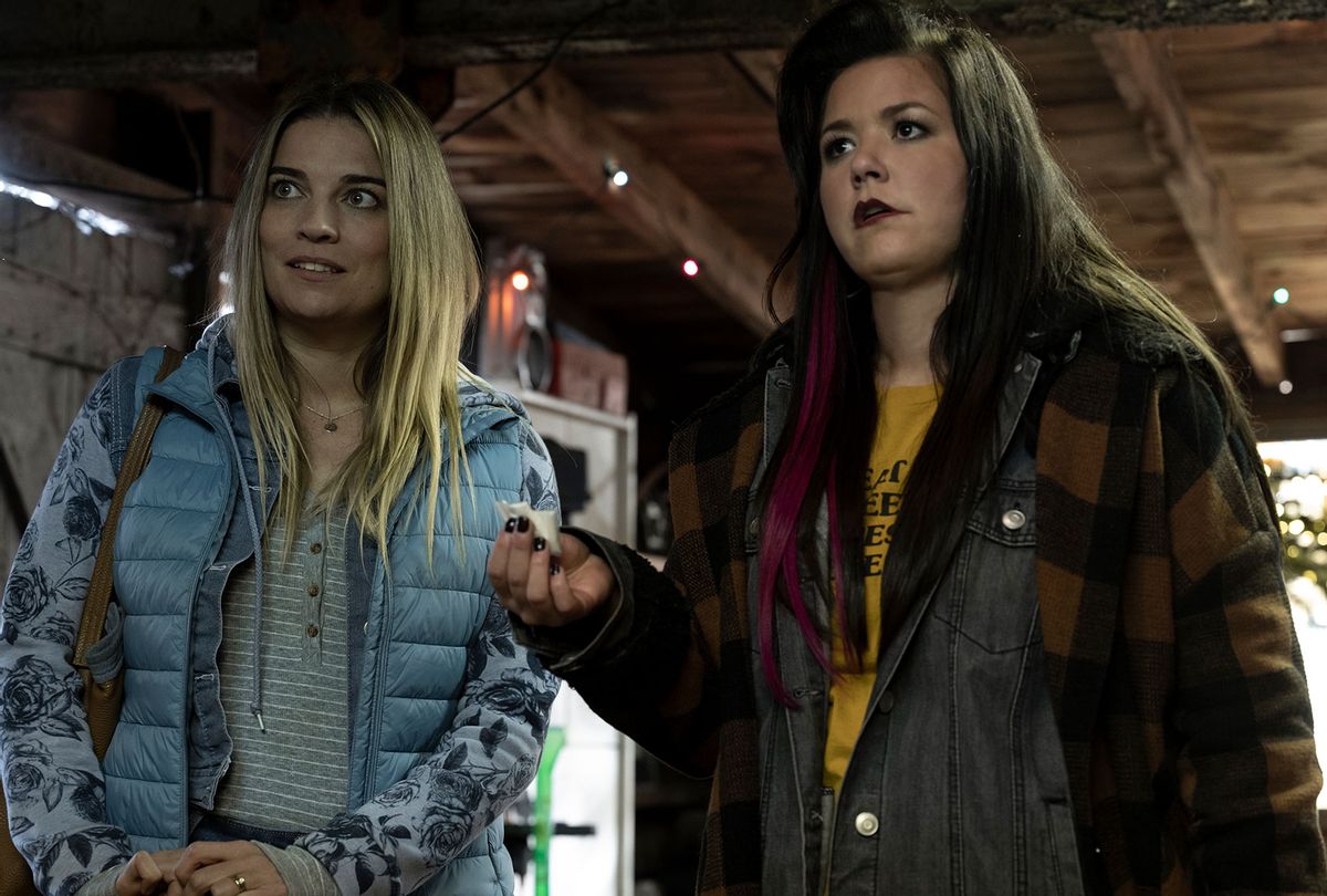 Annie Murphy and Mary Hollis Inboden in "Kevin Can F**k Himself" (Jojo Whilden/AMC)