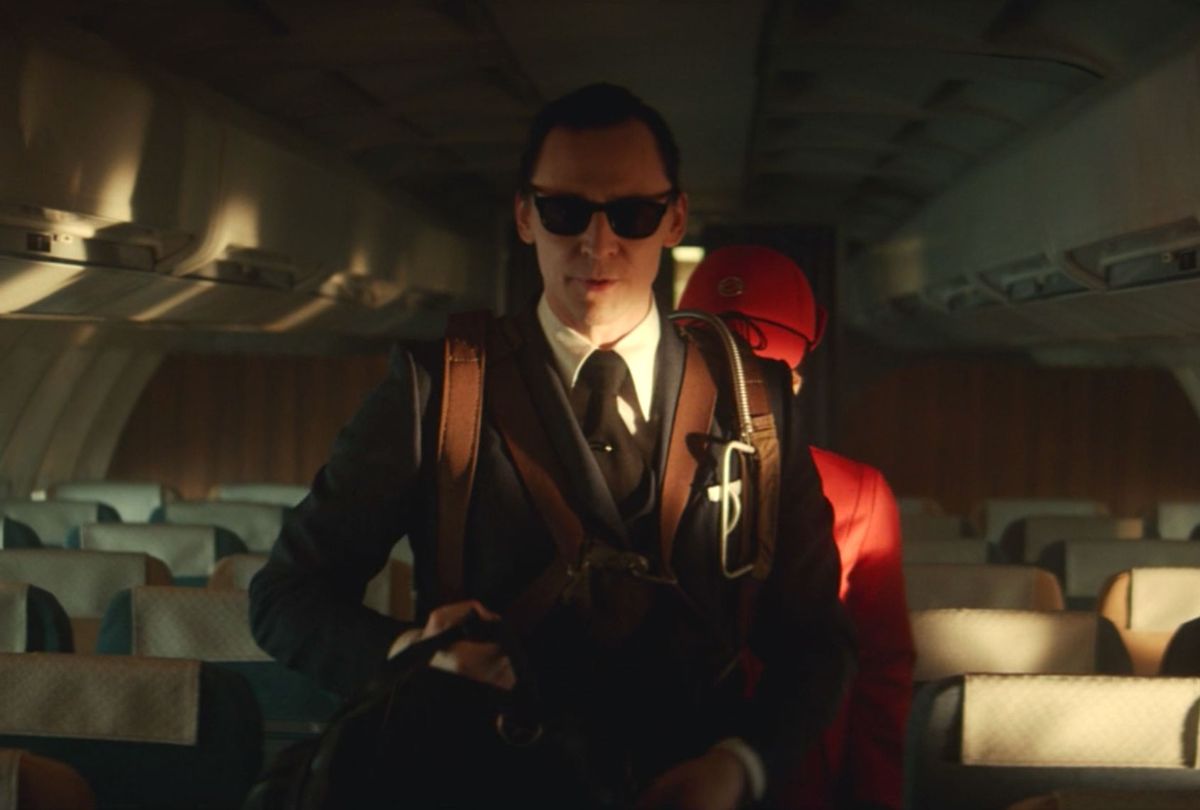 Tom Hiddleston as Loki as D.B. Cooper in "Loki" (Disney+/Marvel Studios)