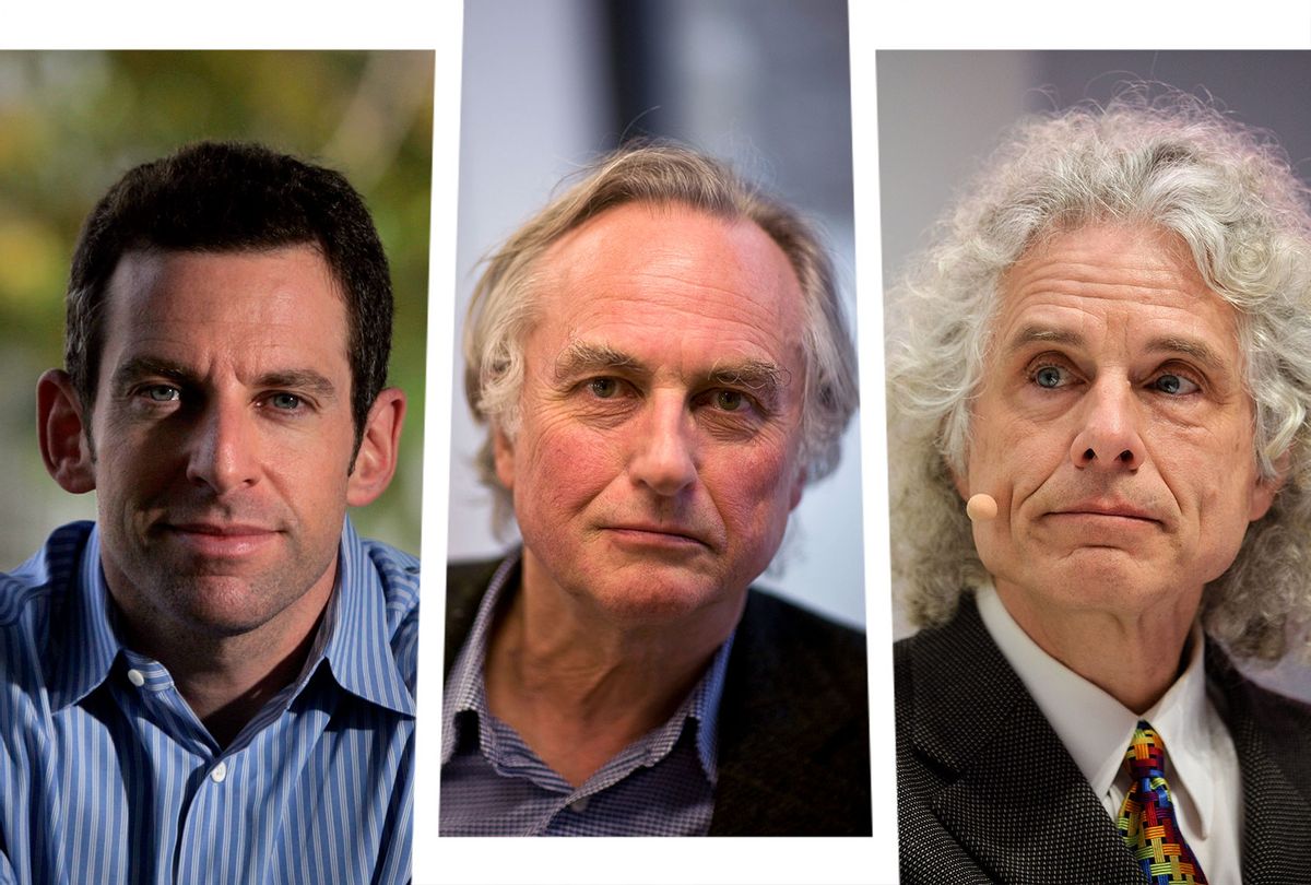 Sam Harris, Richard Dawkins and Steven Pinker (Photo illustration by Salon/Getty Images)
