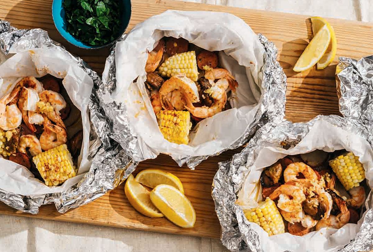 Shrimp and Corn Clambake (Michael Piazza for Yankee Magazine)