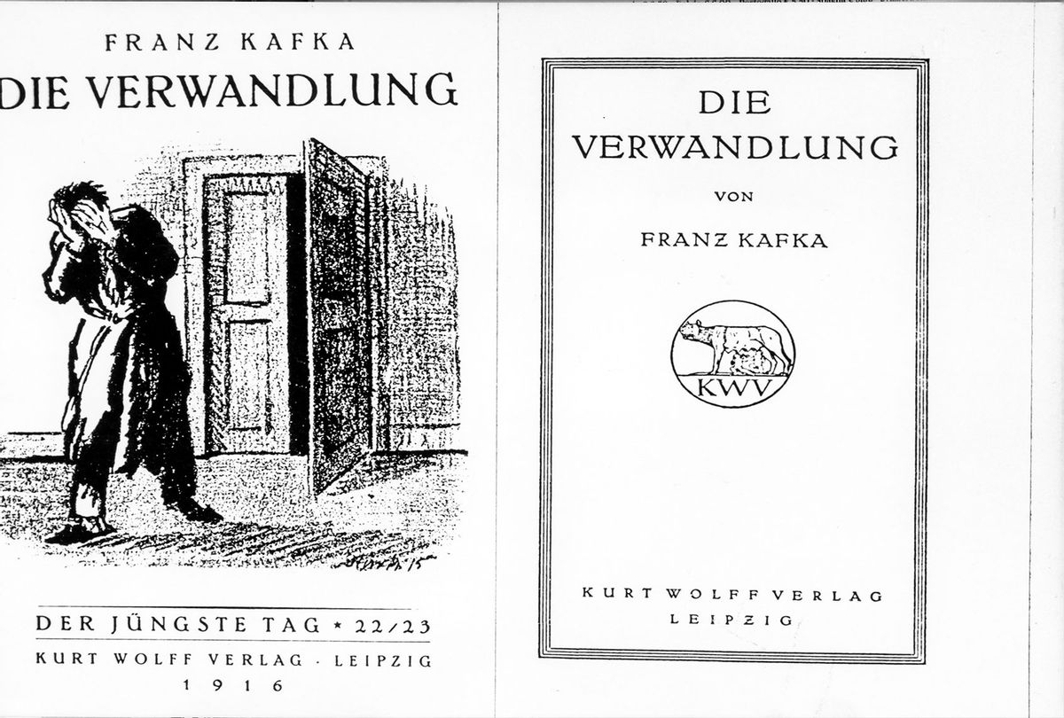 "The Metamorphosis" novel or "Die Verwandlung" in German by Franz Kafka (Marka/Universal Images Group via Getty Images)