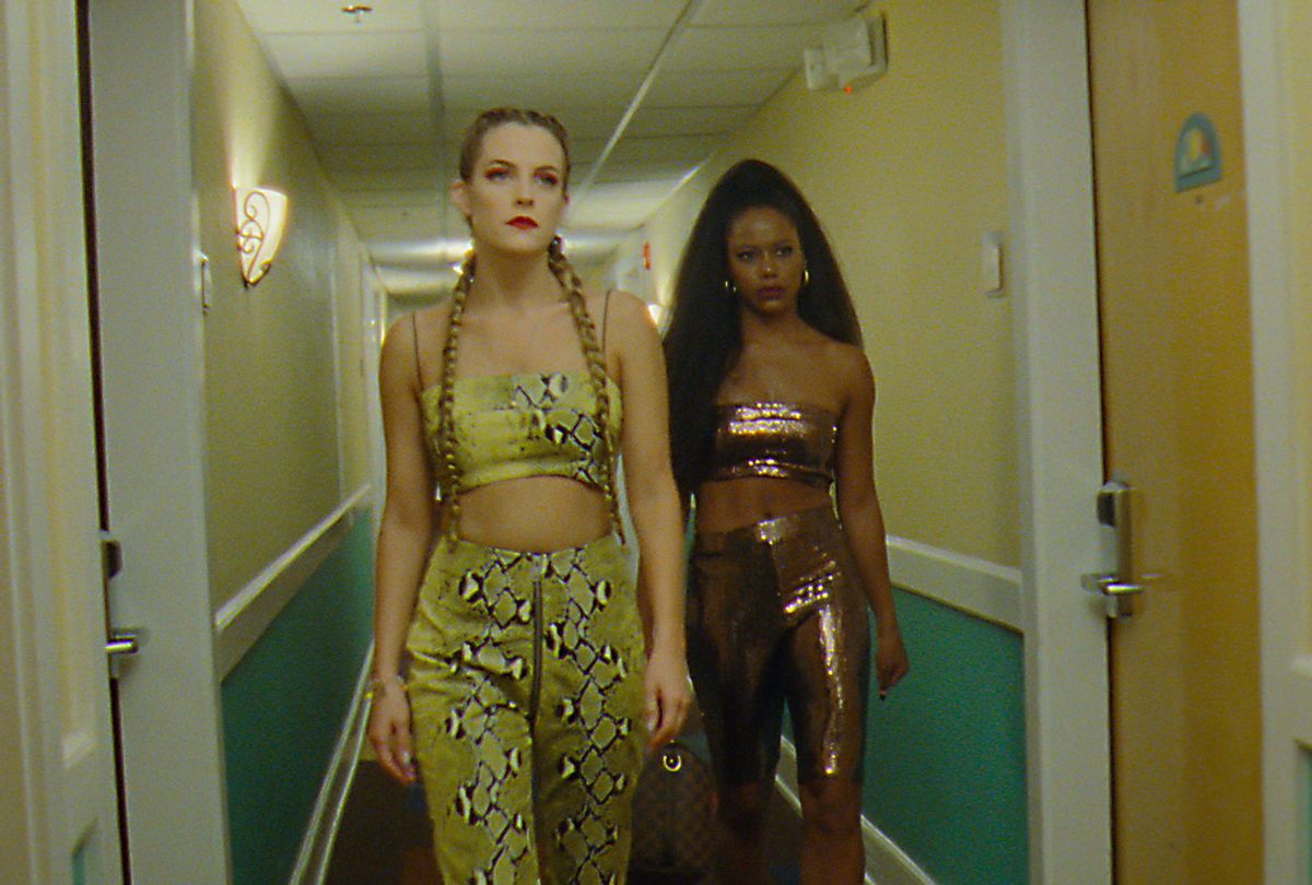 Riley Keough and Taylour Paige in "Zola" (A24)