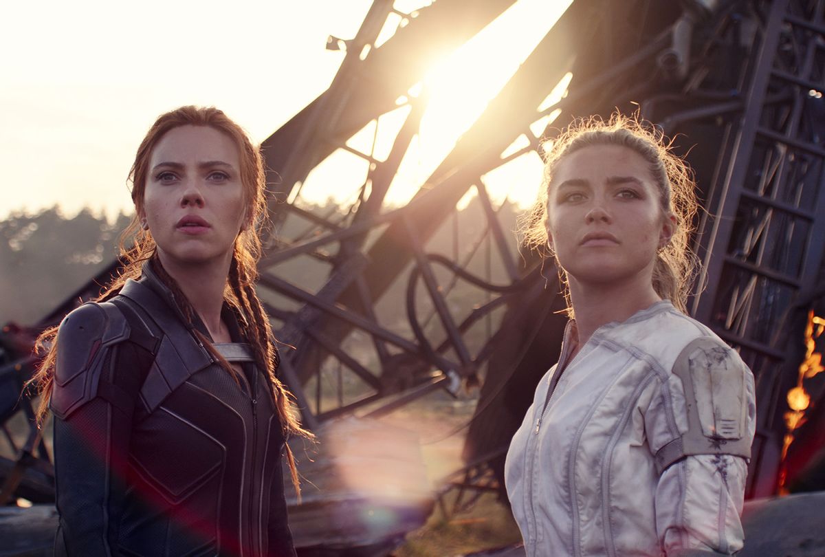 Scarlett Johansson and Florence Pugh in "Black Widow"  (Marvel Studios)