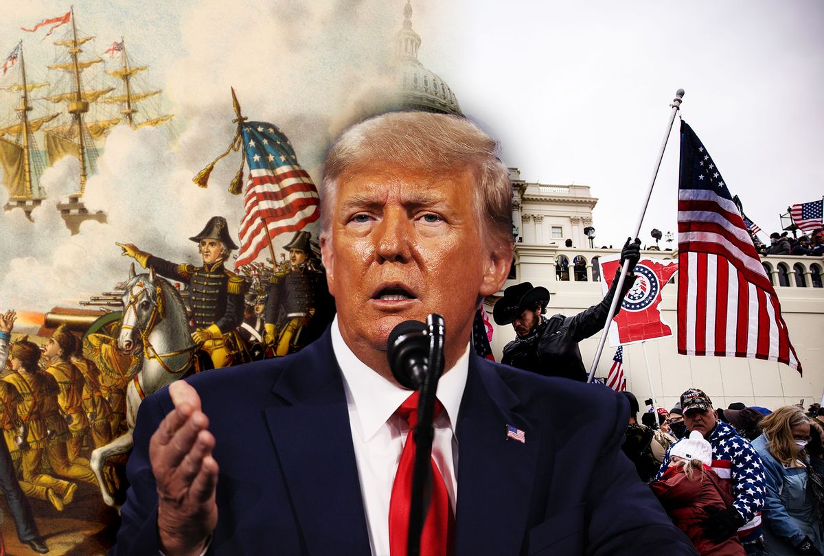 Donald Trump, January 6th Capitol Riot and the War of 1812 (Photo illustration by Salon/Getty Images)