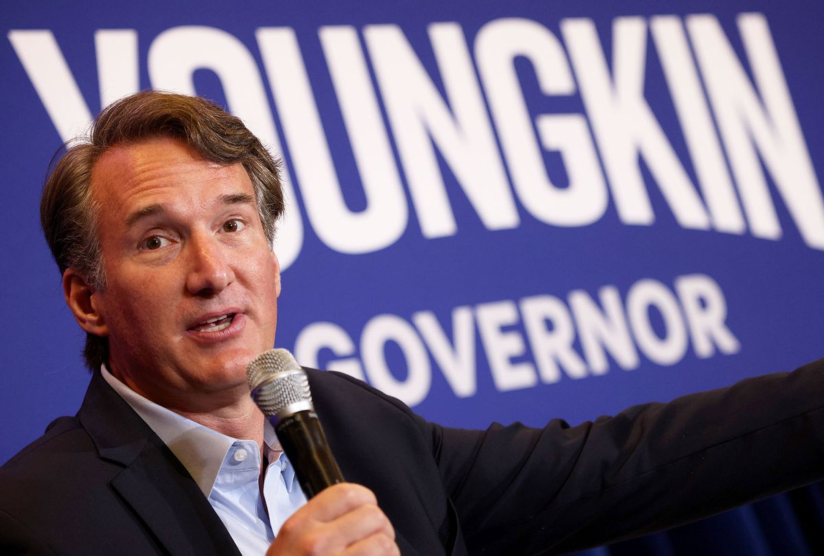 Virginia gubernatorial candidate Glenn Youngkin (R-VA) speaks during a campaign event on July 14, 2021 in McLean, Virginia. Youngkin is running against former Virginia Gov. Terry McAuliffe. (Win McNamee/Getty Images)