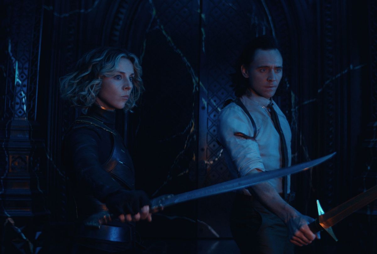 Sophia Di Martino and Tom Hiddleston in "Loki" (Marvel Studios/Disney+)