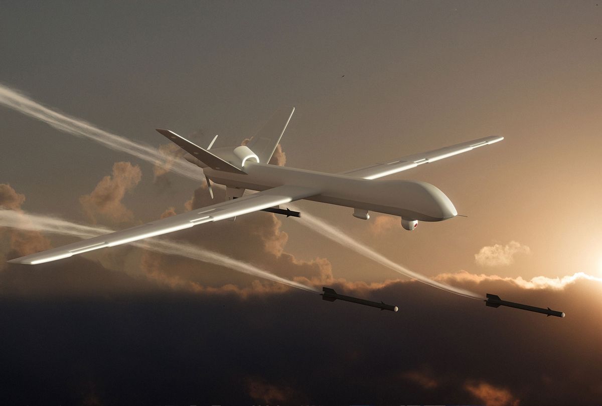 Unmanned Aerial Vehicle (UAV) Drone Attack (Getty Images/koto_feja)