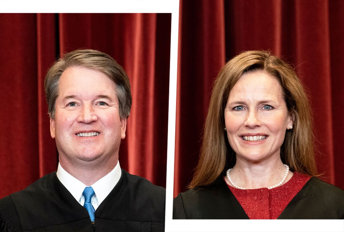 Brett Kavanaugh and Amy Coney Barret (Photo illustration by Salon/Getty Images)