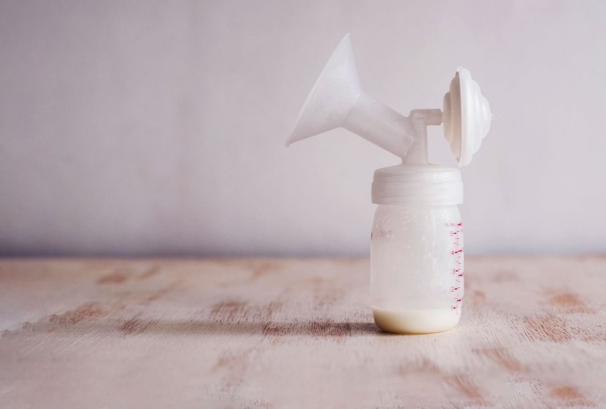 Fresh breast milk in the breast pump milk container (Karl Tapales/Getty Images)