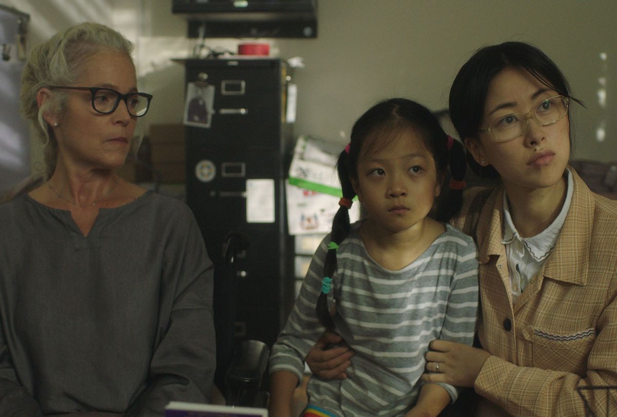 Amy Irving, ﻿Harmonie He and Zhu Zhu in "Confetti" (Dada Films)