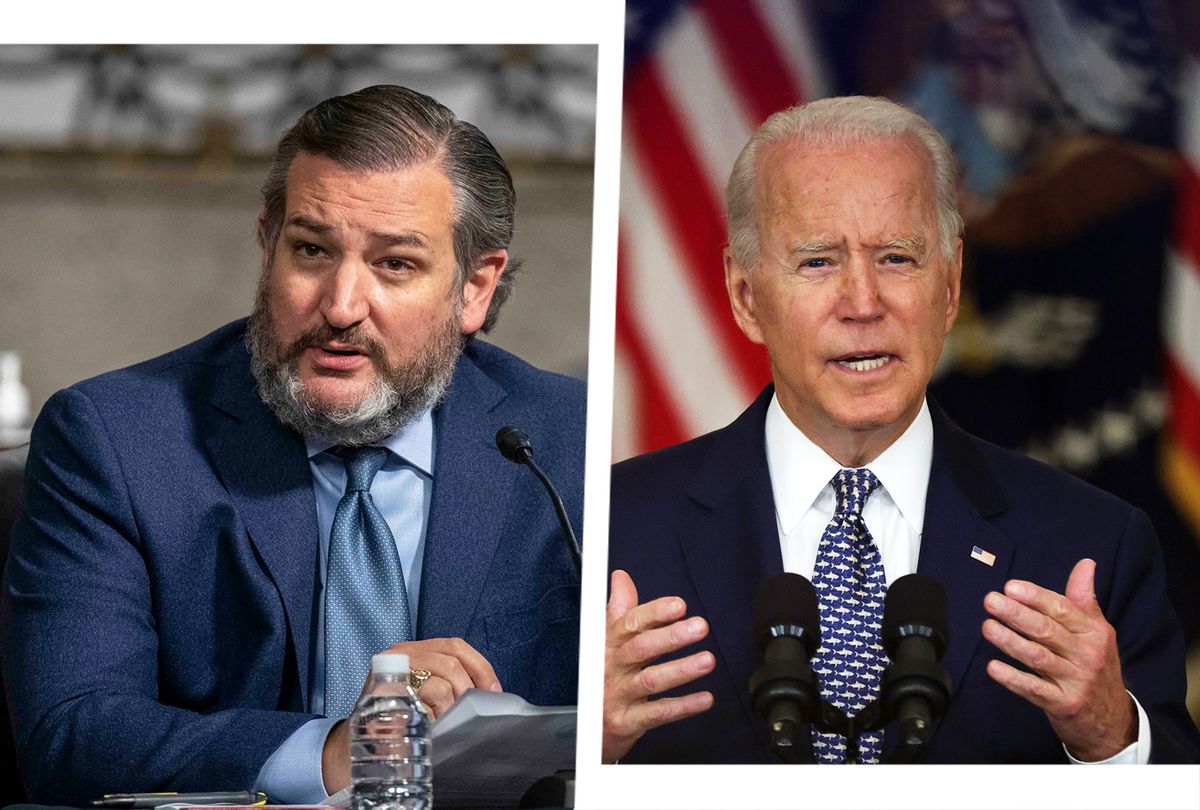 Ted Cruz and Joe Biden (Photo illustration by Salon/Getty Images)