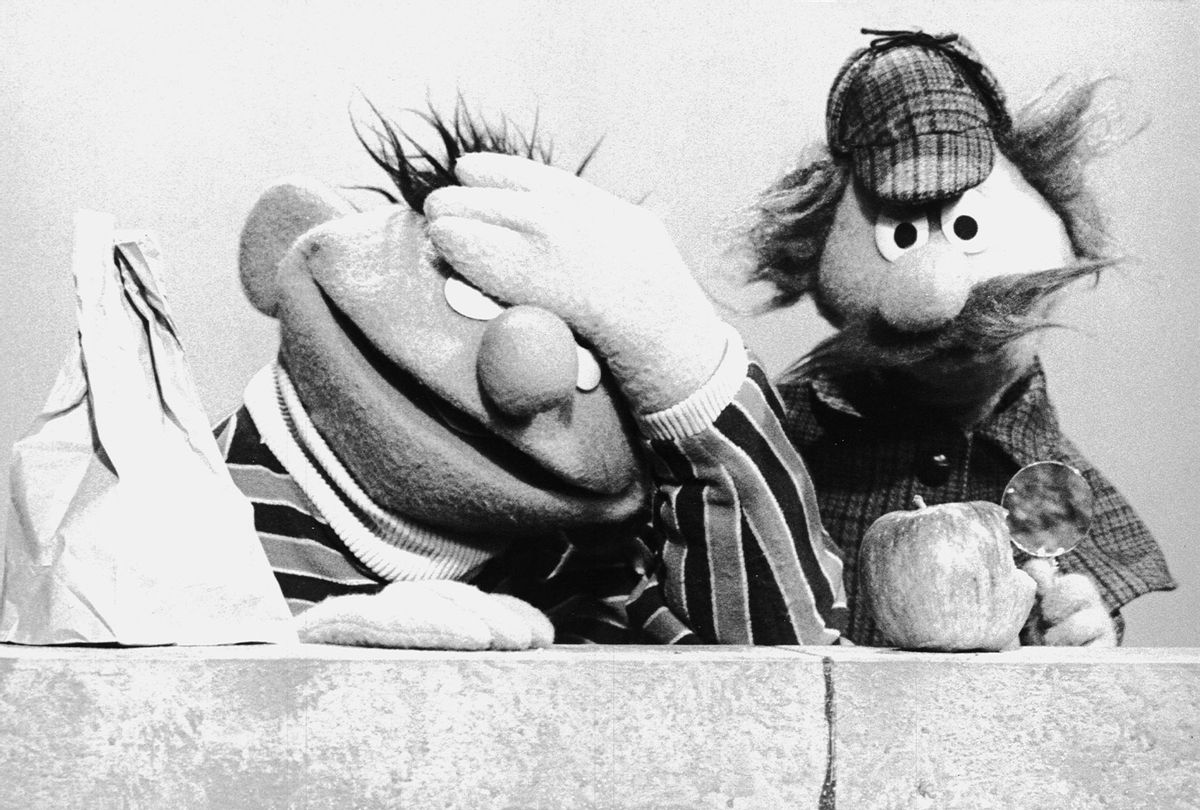 Ernie & Sherlock Hemlock on "Sesame Street" in late 1970  (Photo by Children's Television Workshop/Courtesy of Getty Images)