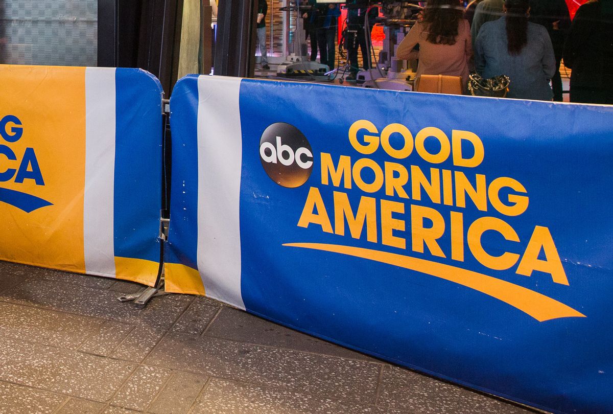 Exterior of "Good Morning America" filmed at ABC studios in Times Square (Barcroft Media via Getty Images)