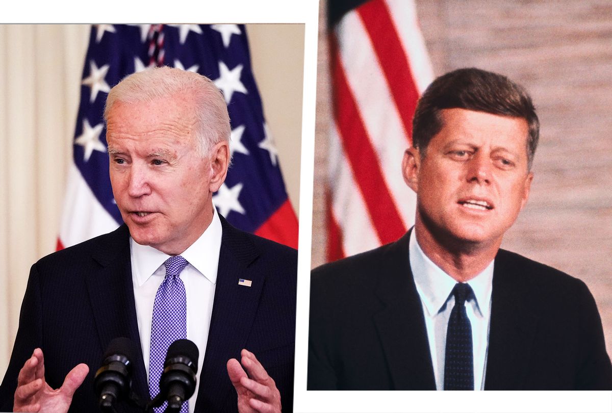 Joe Biden and John F Kennedy (Photo illustration by Salon/Getty Images)