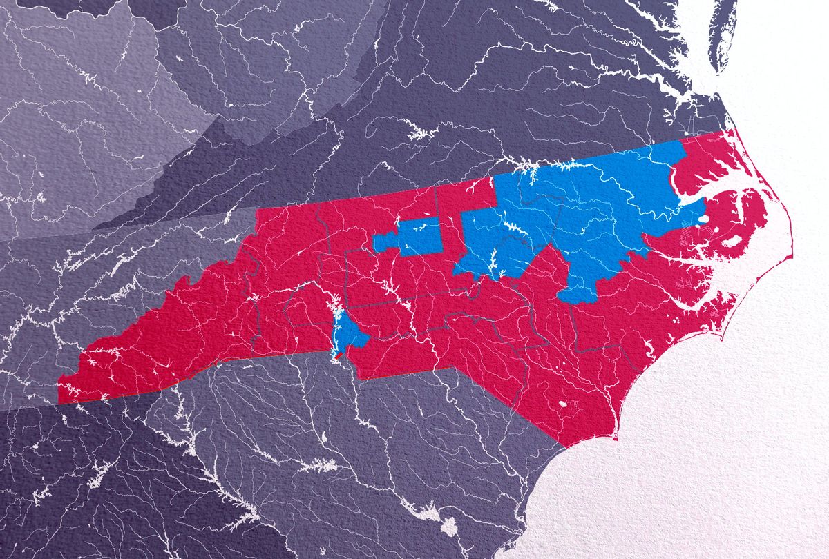 North Carolina 2020 District Map (Photo illustration by Salon/Getty Images/mshch)