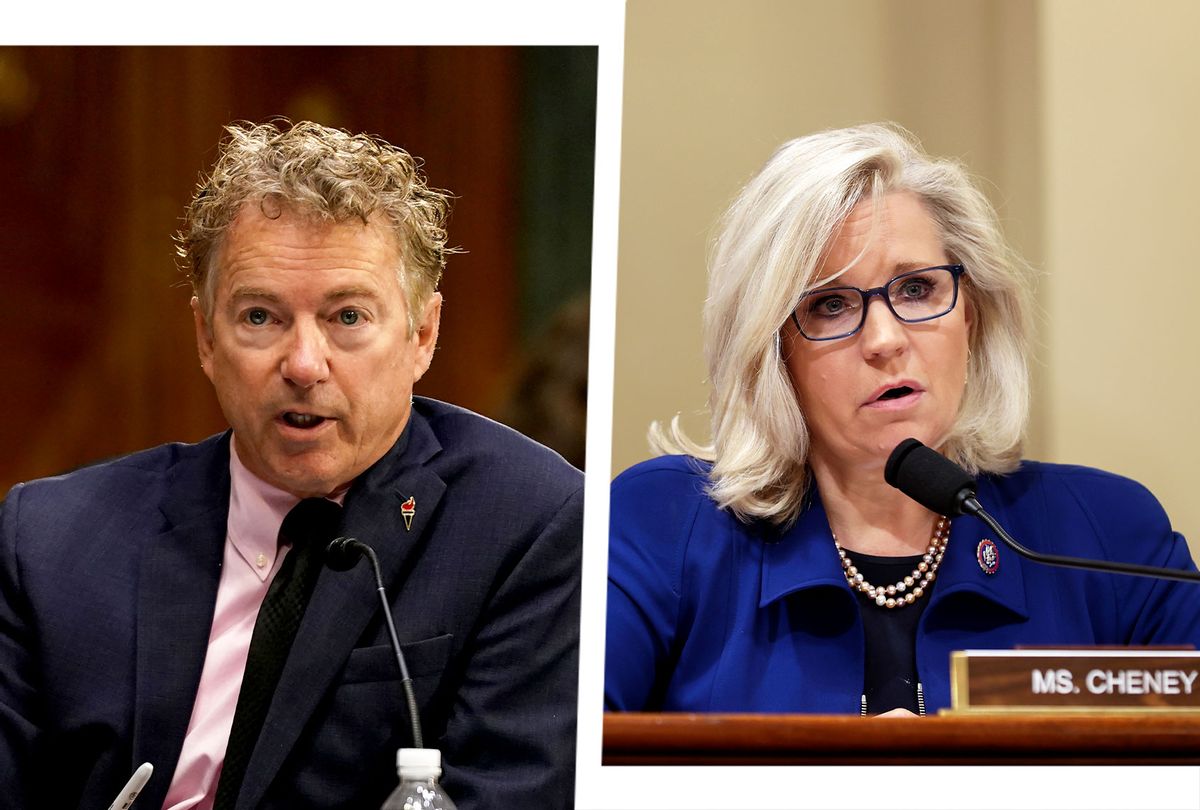 Rand Paul (R-KY) and Liz Cheney (R-WY) (Photo illustration by Salon/Getty Images)