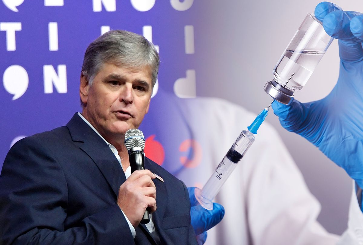 Sean Hannity | Vaccine (Photo illustration by Salon/Aleksandr Zubkov/Jason Kempin/Getty Images)