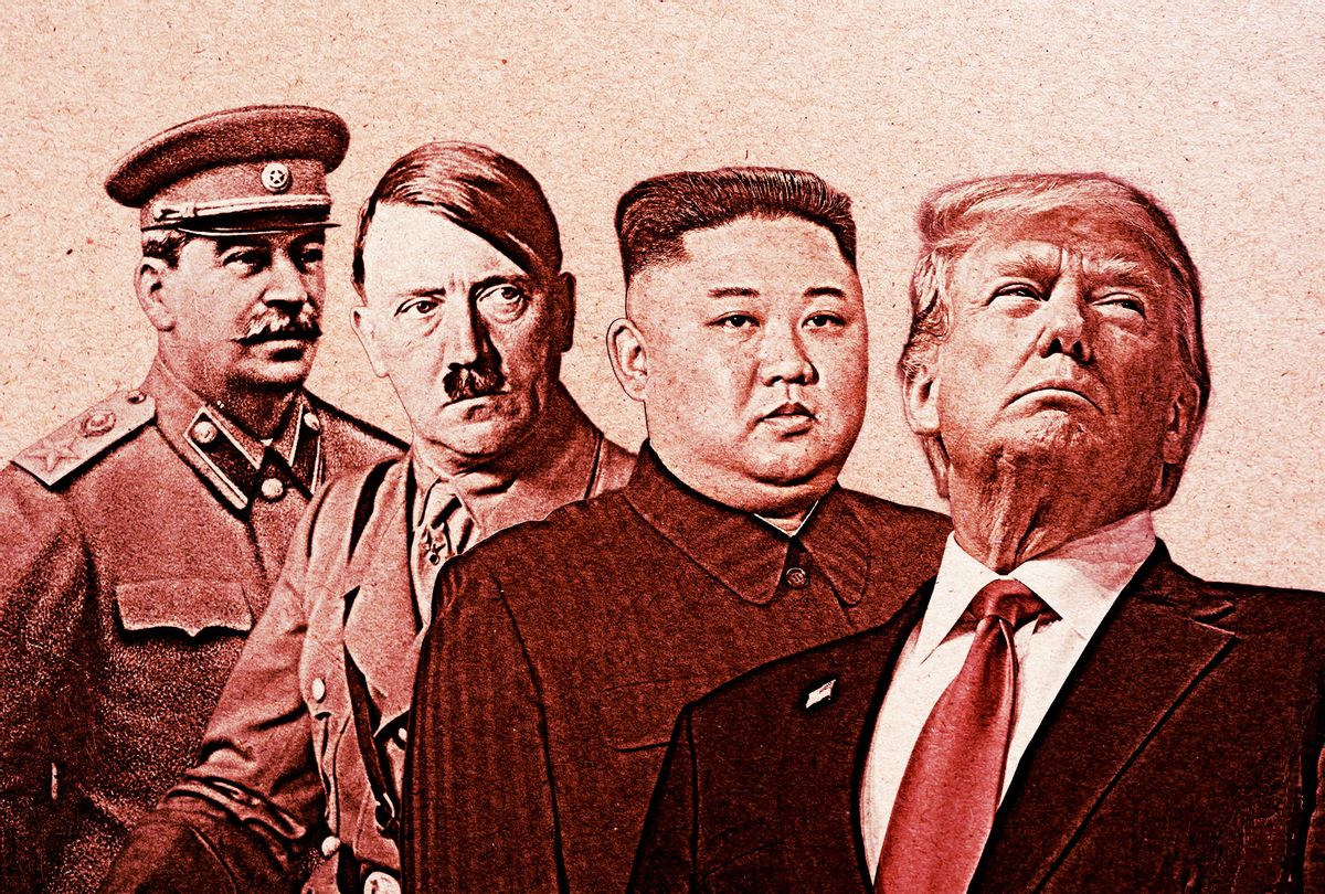 Joseph Stalin, Adolf Hitler, Kim Jong-Un and Donald Trump (Photo illustration by Salon/Getty Images)
